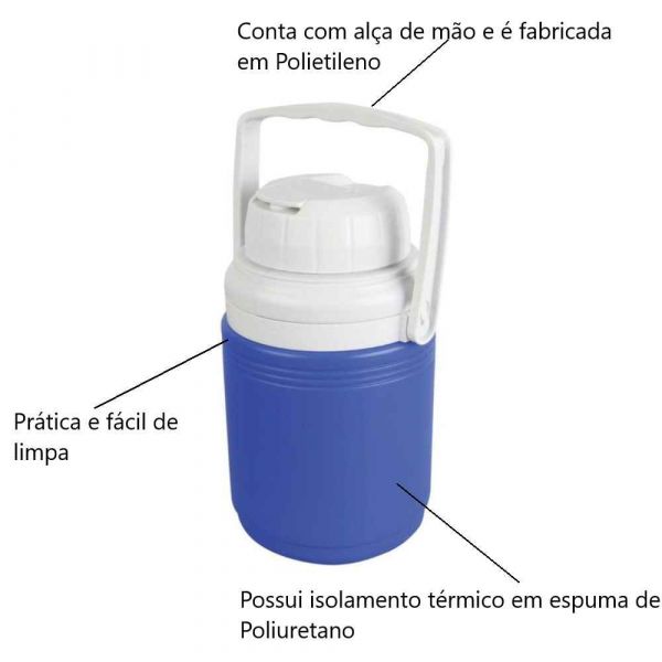 Garrafa Térmica 1.3 Litros Azul Coleman