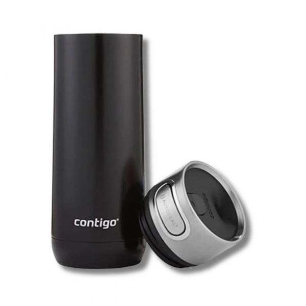 Garrafa Térmica 473ml Preta Inox Luxe 473ml Preta Squeeze  Contigo 