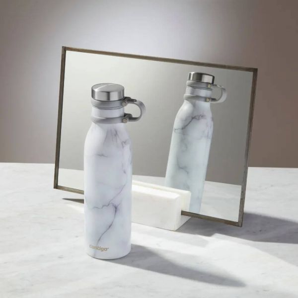 Garrafa Térmica Inox Parede Dupla Matterhorn Couture 591ml Marble Contigo