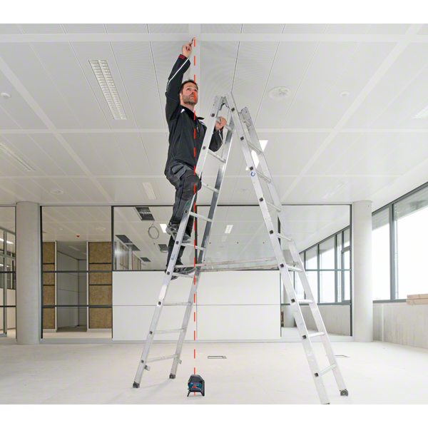 Nivelador a Laser de linhas 15 metros com pontos de prumo GCL 2-15 em Maleta Bosch