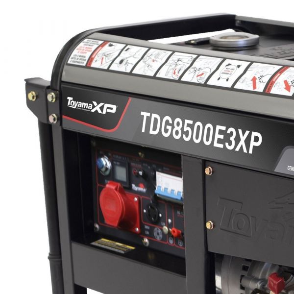 Gerador De Energia Trifásica A Diesel Digital TDG85003XP Toyama