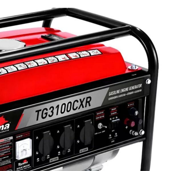 Gerador á Gasolina 3,1KVA 4T Bivolt Toyama TG3100CXR
