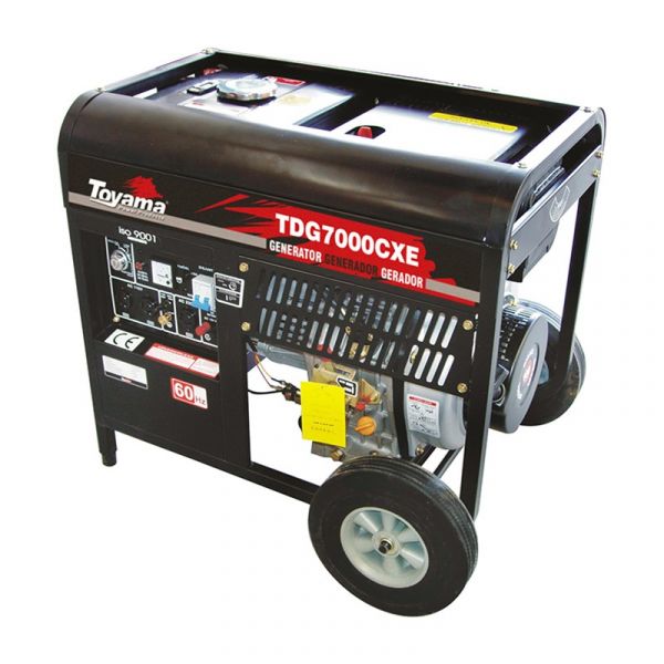 Gerador A Diesel 6000W Td7000Cxe Toyama - Monofásico