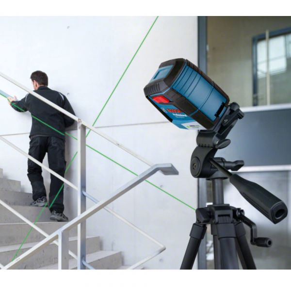 Nível Laser Verde Bosch GLL 2-12 G Alcance 12m Com Suporte