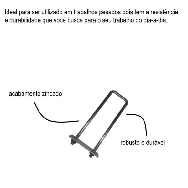 Grampo Para Construção 1/2” x 30 cm Jg Industria