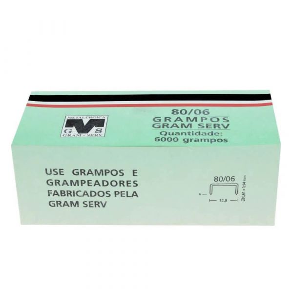 Grampo Para Grampeador 80/06mm Rocama