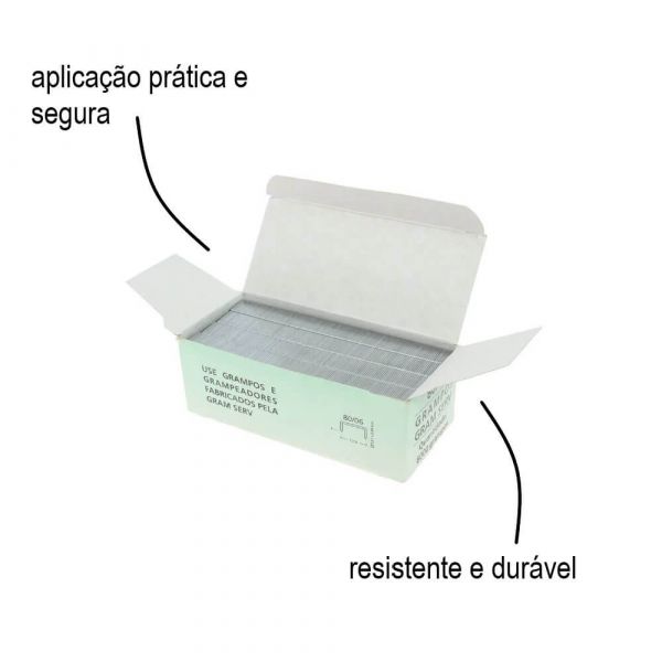 Grampo Para Grampeador 80/06mm Rocama