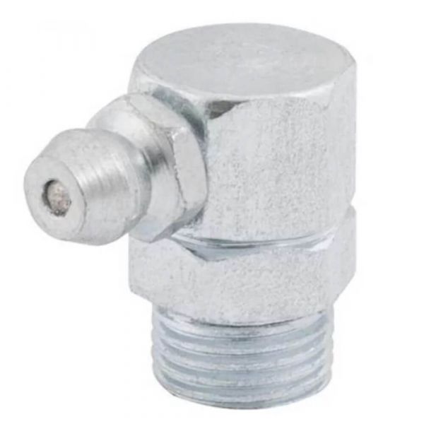 Graxeira Aço Zincado 90° 1/8” x 3/8” Vonder