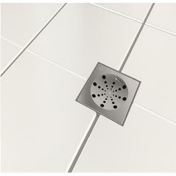 Grelha Quadrada com Fecho para Caixas Sifonadas e Ralos 100mm Blukit