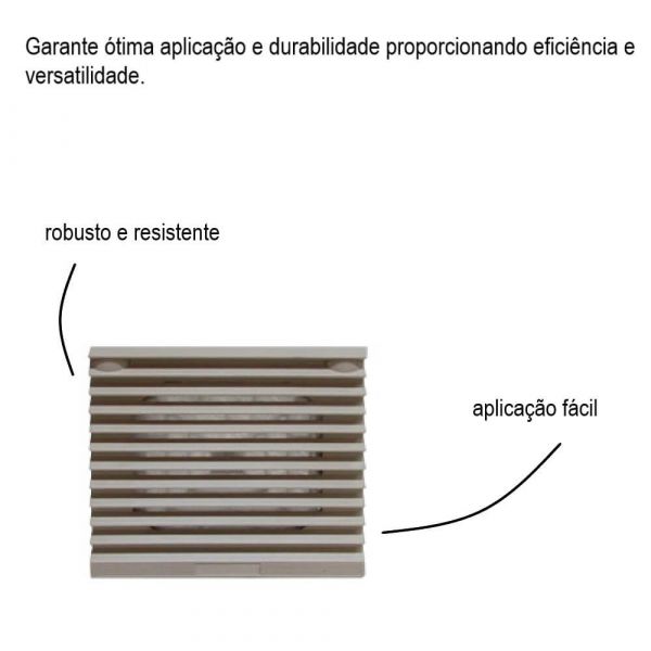 Grelha Com Filtro 120x120cm Lukma