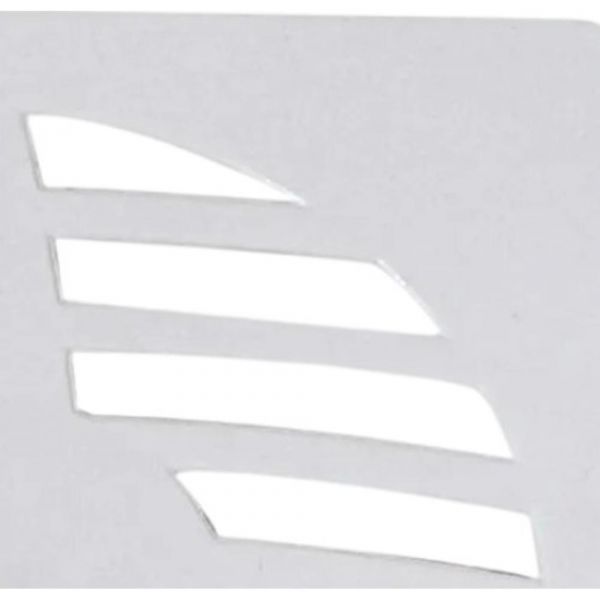 Grelha Quadrada GR13 9,4 x 9,4cm PVC Branco Astra