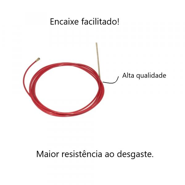 Guia Espiral para Tocha Mig 3.5Metros Alumínio 1.0/1.2 Arame Tork