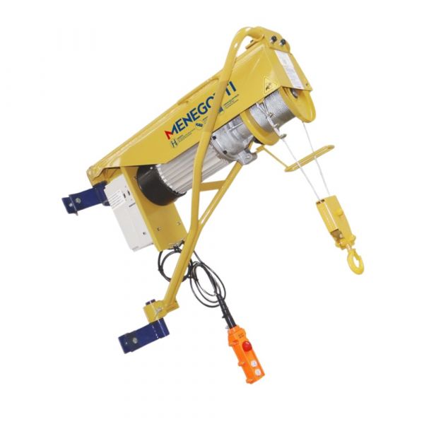 Guincho de Coluna Regulável 400Kg 30m Motor Monofásico Menegotti
