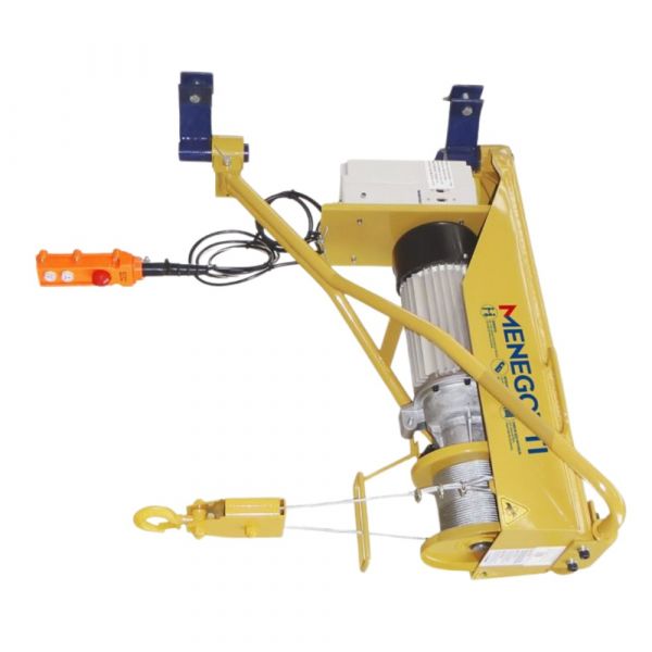 Guincho de Coluna Regulável 400Kg 30m Motor Monofásico Menegotti