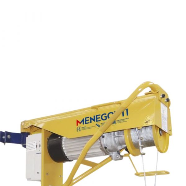 Guincho de Coluna Regulável 400Kg 30m Motor Monofásico Menegotti