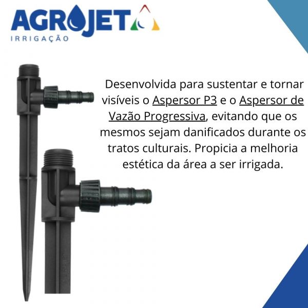 Haste com adaptador 3/4