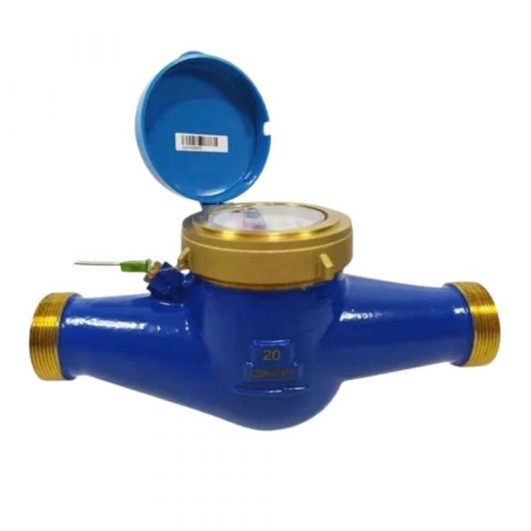 Hidrômetro Multijato 1.1/2 Pol. com Adaptador (Rosca 2 Pol.) DN40 Q3 16m³/h Hidrometer 