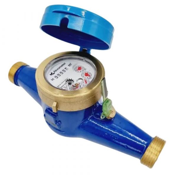 Hidrômetro Multijato 1 Pol. com Adaptador (Rosca 1.1/4 Pol.) DN25 Q3 10m³/h Hidrometer 