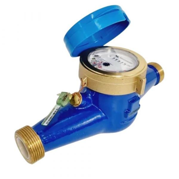 Hidrômetro Multijato 1 Pol. com Adaptador (Rosca 1.1/4 Pol.) DN25 Q3 10m³/h Hidrometer 