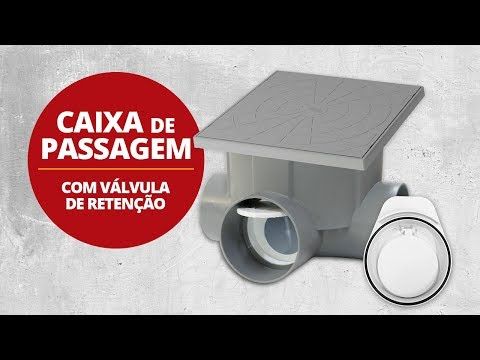 Caixa de Passagem e Inspeção de Esgoto com Válvula Durin