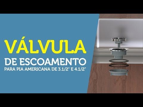 Válvula para Pia Americana 3.1/2” x 1.1/2” Blukit