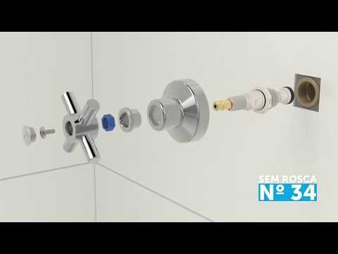 Acabamento para Registro C52 Cromado Deca/Docol Blukit