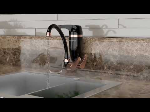 Torneira Preta Cromada Acquabios