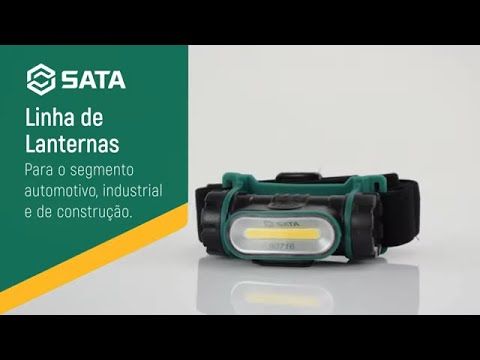 Lanterna Para Cabeça Recarregável 150 LM Sata