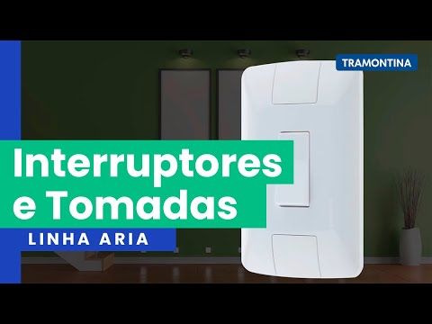 Conjunto 4x2 com 2 Interruptores Paralelos Aria 6 A 250 V Tramontina