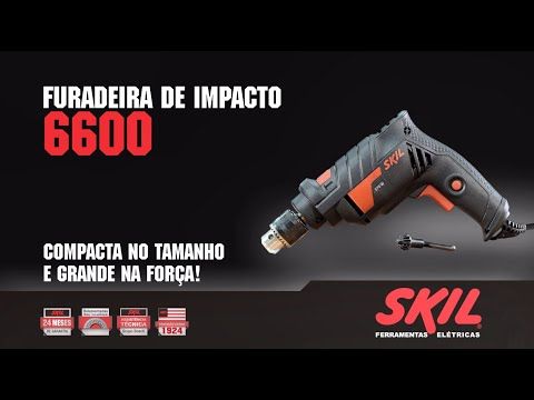 Furadeira Impacto Skil 6600 570W 220V com Chave de Mandril