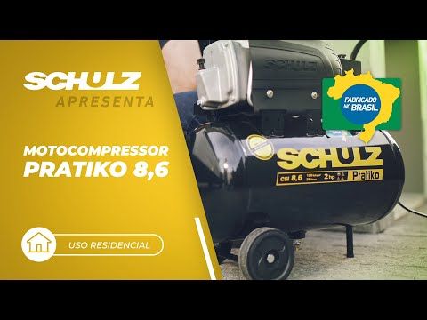 Compressor De Ar 2,0CV 25 Litros CSI 8,6 Pratic Schulz