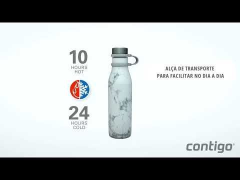 Garrafa Térmica Inox Parede Dupla Matterhorn Couture 591ml Marble Contigo