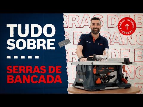 Serra de Mesa Bosch GTS 10 J 1800W 220V com disco e 2 guias