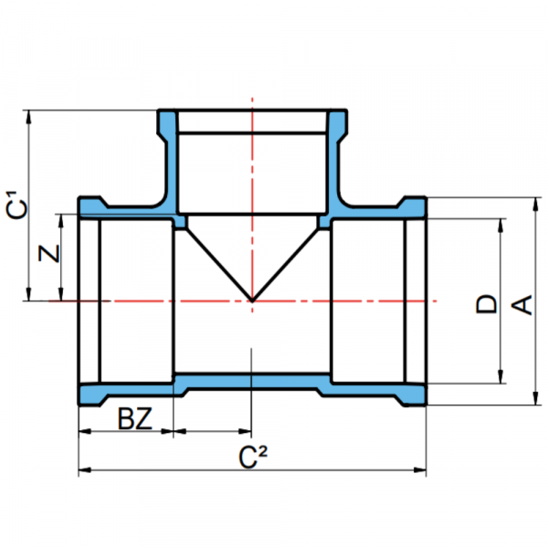 Tê Soldável 110mm Krona