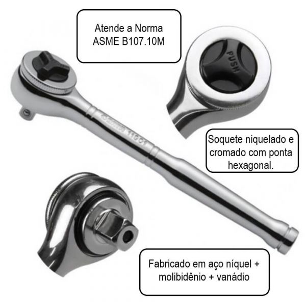 Catraca Cabeça Redonda 1/4