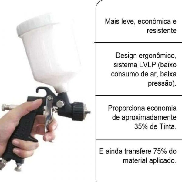 Pistola de Pintura Tipo Gravidade ECO 1.3 Arprex