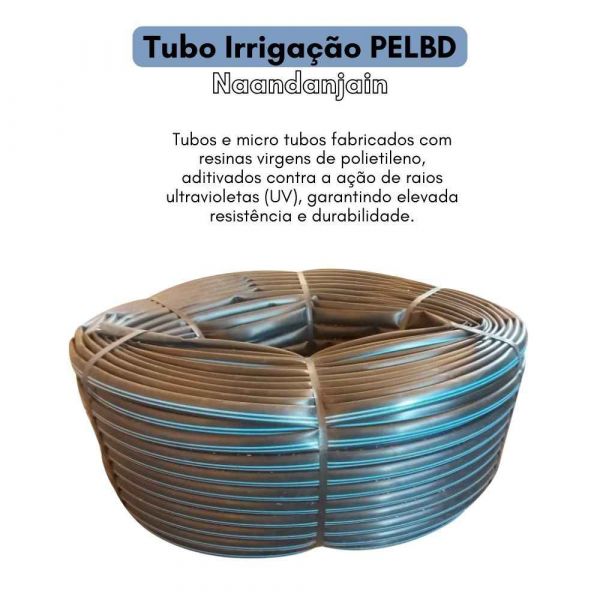 300 Metros de Tubo Irrigação PELBD DN20 PN30 Naandanjain
