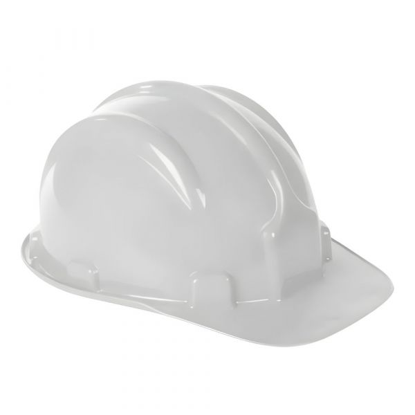 Capacete de Segurança Branco de Aba Frontal com Carneiro Pro Safety