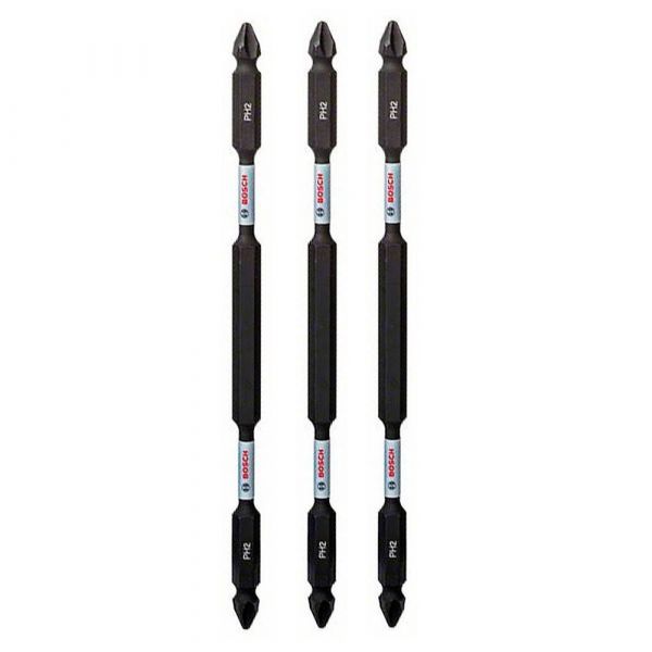 Jogo Impact Control 150mm PH2 Ponta Dupla- Bosch 3 Peças