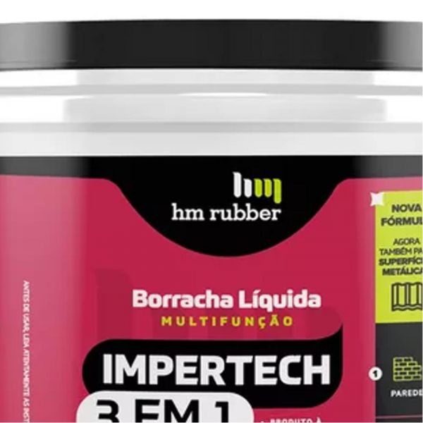 Impermeabilizante Impertech 3 em 1 Branco 3,6Kg Hm Rubber
