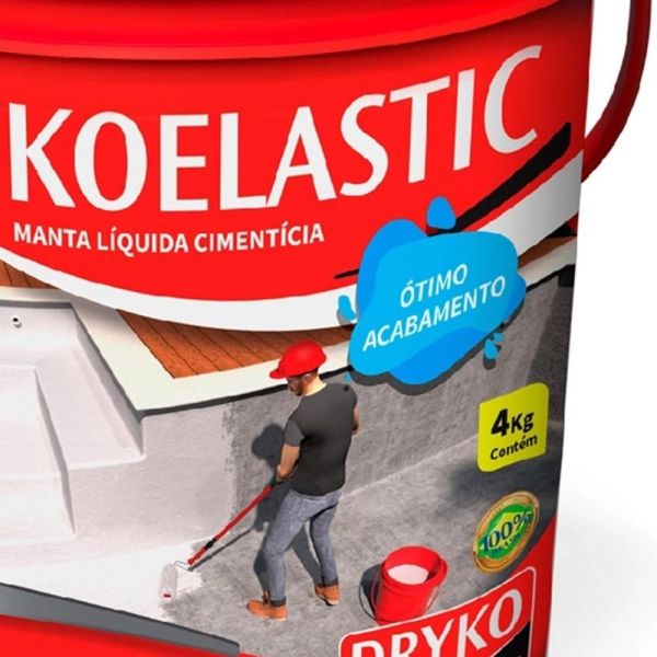 Impermeabilizante Manta Líquida Cimentícia Drykoelastic 4Kg Dryko