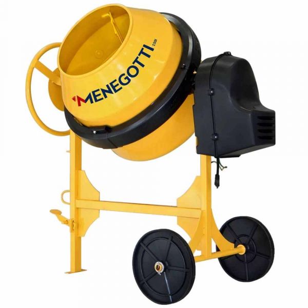 Betoneira 150 litros Monofásica Com Motor Prime 1/2CV com Kit de Segurança Menegotti