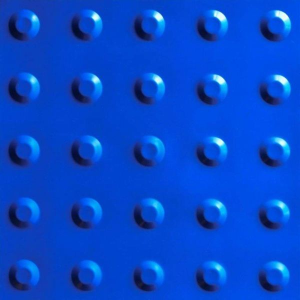 Piso Tátil De Alerta Azul 25cm Wat