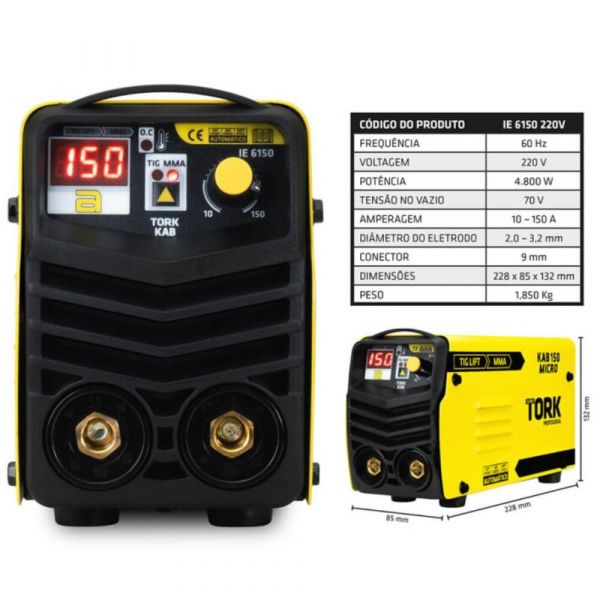 Inversora De Solda 150A 220V IE-6150 Tork