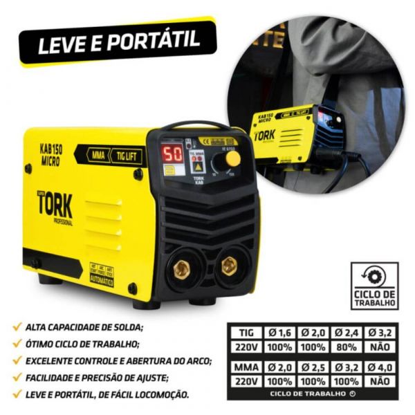 Inversora De Solda 150A 220V IE-6150 Tork