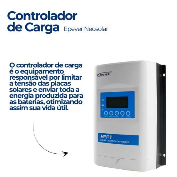 Controlador de Carga 40A MPPT 12/24V XTRA4210N-XDS2 Epever Neosolar