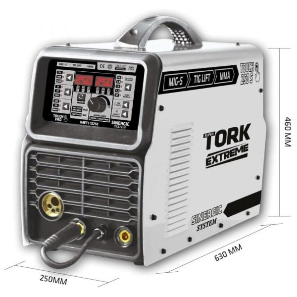 Inversora Extreme TOUCH 250A (MIG-MAG/MMA/TIG) Tork