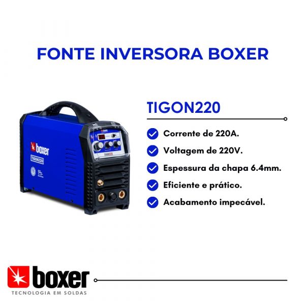 Inversora Tigon 220A 220V Boxer