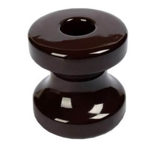 Isolador Tipo Roldana Porcelana 56x56mm Para Armação Germer