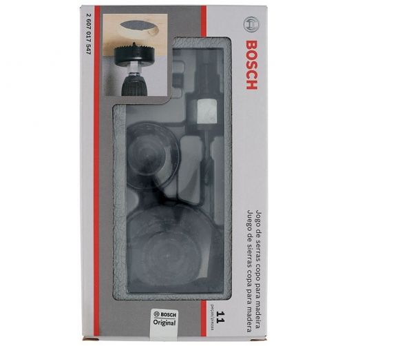 Jogo de serras copo para madeira Bosch com 11 peças